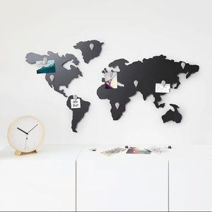 New UMBRA Map it black magnetic Black space grey metal wall decor